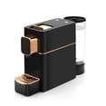 thumbnail image 1 of Minicafetera espresso para cápsulas compatible con la máquina Nespresso OriginAll, máquina de café espresso de una sola porción, cápsulas de café Bestpresso Peet's Espresso more (negra), 1 of 7