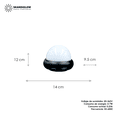 thumbnail image 4 of Lámpara de pared SKANDIGLOW Circular Iluminacion Exterior Negro 7W 12W, 4 of 9