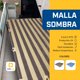 thumbnail image 2 of Malla Sombra 2.5x3.5 Metros - Rectangular Bicolor - Lonas para Exteriores - Lona para Sombra - Argolla y Bastilla Ultra-Resistente - Protección UV - Fácil Instalación - Malla 2.5x3.5 CB, 2 of 7
