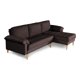 thumbnail image 4 of Sala Modular Reversible Makora Cavalli Con Memory Foam, Color Chocolate, Lino Respaldo Reclinable De 3 posiciones., 4 of 11