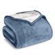 thumbnail image 1 of Manta de cama de felpa Sherpa Bare Home matrimonial/queen azul corona, 1 of 6