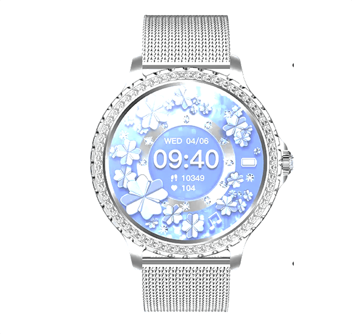 Reloj Inteligente Diamond Band BW1845 Plateado Milanés  Acero