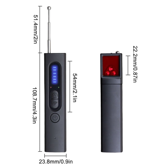Herunwer X13 Advanced Portable Camera Detector, Professional Infrared Scanner for Eavesdropping and GPS Devices