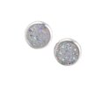 thumbnail image 2 of Minnieouse Pendientes redondos Llamativos Gotas para los oídos Galvanoplastia fina Incrustaciones de diamantes de imitación Espárragos para los oídos Ropa, zapatos y accesorios Miscelánea Blanco, 2 of 6