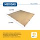 thumbnail image 5 of Malla Sombra 2.5x2.5 Metros - Cuadrada Beige - Lonas para Exteriores - Lona para Sombra - Argolla y Bastilla Ultra-Resistente - Protección UV - Fácil Instalación - Malla 2.5x2.5 Beige, 5 of 7