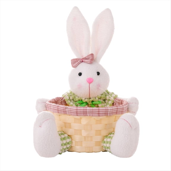 de Dulces de Pascua, Canasta de Pascua de Conejito, Canasta de Almacenamiento de Dulces de Pascua, Caja de Regalo para Decoración de Mesa, Regalo de Pascua,A