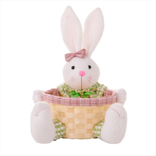 de Dulces de Pascua, Canasta de Pascua de Conejito, Canasta de Almacenamiento de Dulces de Pascua, Caja de Regalo para Decoración de Mesa, Regalo de Pascua,A