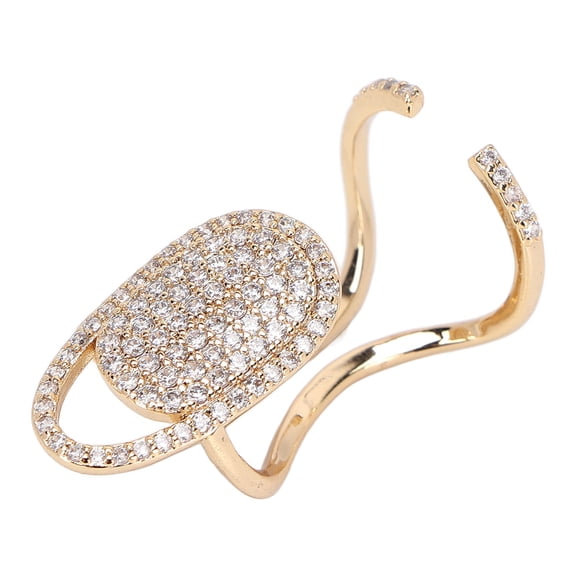 Anillos para cubrir uñas con diamantes de imitación, anillos para cubrir uñas, anillos para uñas con índice ajustable, anillos para uñas fieles a su promesa