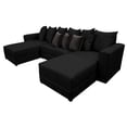 thumbnail image 3 of Sala Esquinera Modular en U El Bazar Store Oslo Lino Negro 160x290x160 cm 3 Piezas, 3 of 4