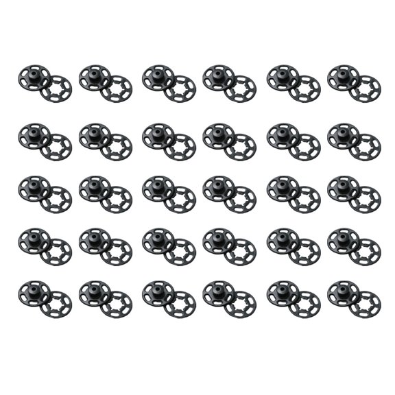 ELAYARD 1000Ud Botones Para Camiseta Plástico Negro Botón Redondo De Para Ropa