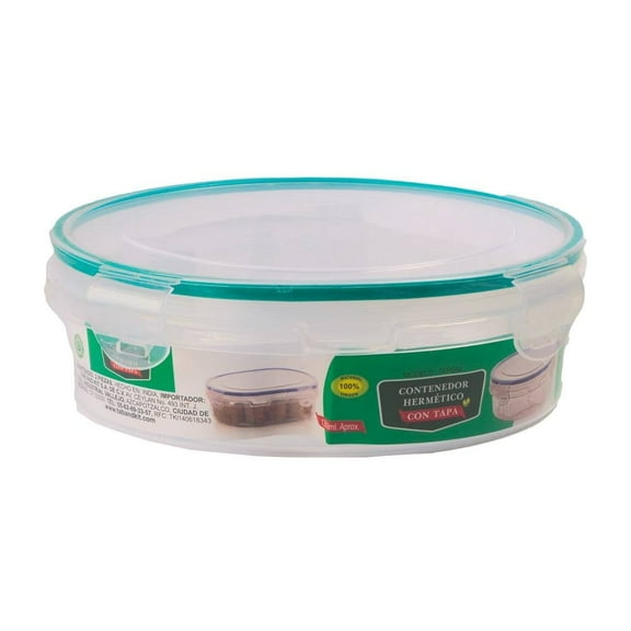 Contenedor Prichos Hermético con Tapa Plástico Transparente 1350 ml