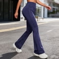 thumbnail image 1 of TaTaai Women's Stretchy Flared Yoga Pants High Waisted Long Leggings Tummy Control Solid Casual Workout Bootcut Pants for Gym Lounge Gift, 1 of 8