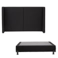 thumbnail image 1 of Box Base Cama Queen Size + Cabecera Dicasa Milan Negro, 1 of 8