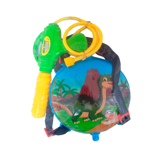 Pistola de Agua Genérico Con Tanque Mochila Dinosaurio Mediana