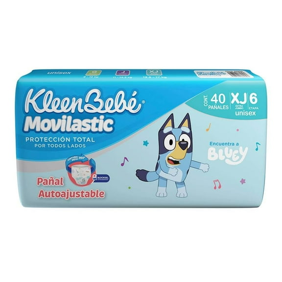 Pañales Kleenbebe Movilastic Etapa 6 Unisex 40 piezas