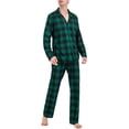 thumbnail image 2 of Conjunto de pijamas navideños a juego para toda la familia: camisa de manga larga a cuadros y pantalón con cintura elástica., 2 of 10