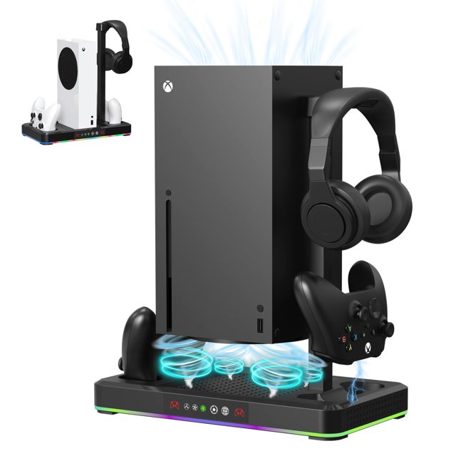 Soporte de refrigeración para consola Xbox Series X/S con cargador y soporte