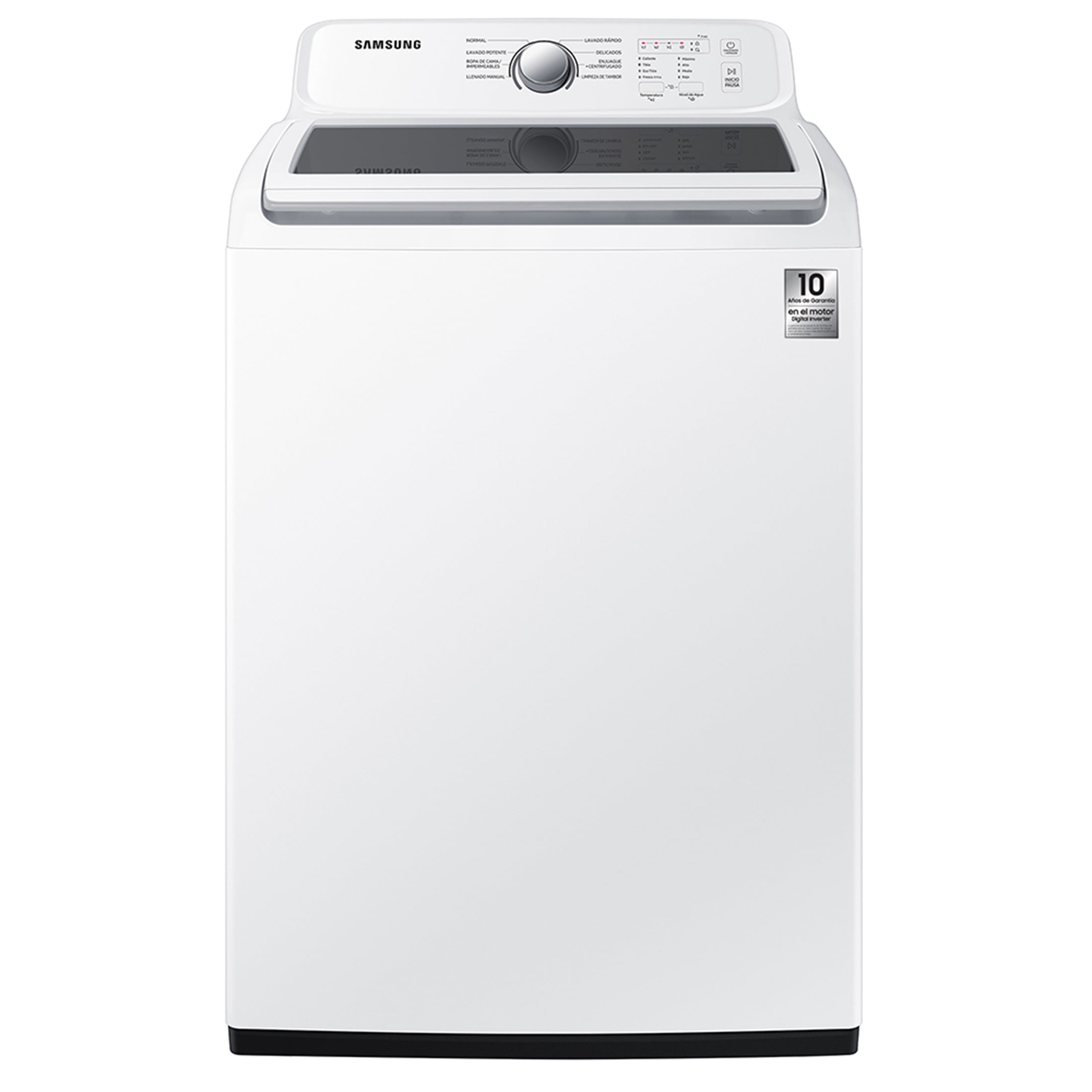 Lavadora Samsung 22 kg Blanca WA40H22DPWAX con Pulsador Carga Superior
