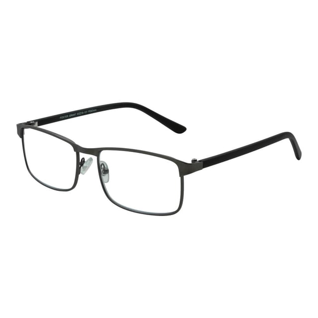 Lentes de lectura EZ Readers hombre modelo forma cuadrada color gris, dioptria 3.0