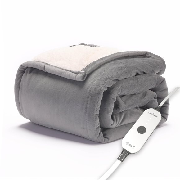 Manta térmica Electric Throw Sunbeam de franela suave, 50 x 60 cm