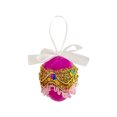 thumbnail image 2 of Colgante de huevo de Pascua con lazo | Decoración colgante de plástico de 6 cm para la búsqueda de huevos de Pascua, artículos de fiesta y rellenos de cestas | Apto para niños, reutilizable en azul,, 2 of 7