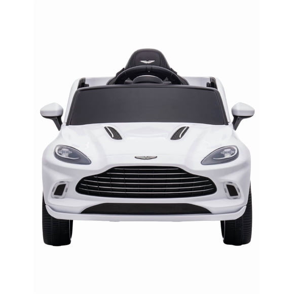 PINGÜE® Montable Eléctrico para Niños| Aston Martin® DBX 707 Licencia Oficial | Control Remoto 2.4Ghz | Bateria 12V 4.5AH | USB Música Radio Luz LED | 2 Motor 390| WHITE