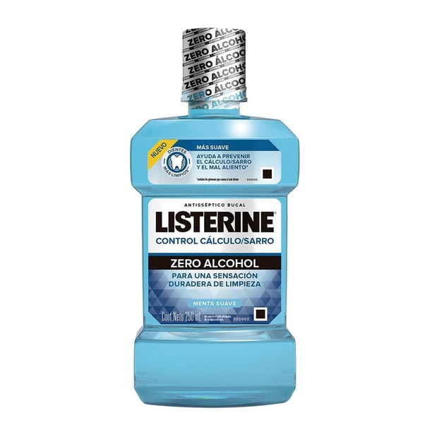 Enjuague bucal Listerine control cálculo y sarro menta suave 250 ml