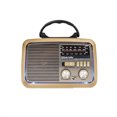 thumbnail image 2 of Bocina Bluetooth Portátil LINK BITS Radio AM/FM Recargable Lámpara de Emergencia Marrón/Dorado RD-235, 2 of 2