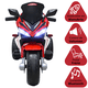 thumbnail image 3 of Moto Eléctrica Deportiva para Niños 3 Ruedas Bluetooth Dos Baterias 6V a partir de 3 Años - Rojo, 3 of 8