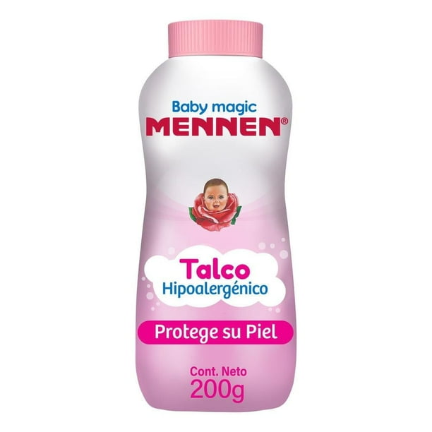 Talco para bebé Mennen Baby Magic Rosa Hipoalergénico 200 gr
