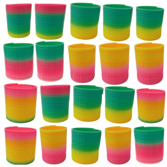 Mini Gusano para Niños SpringWorm 20 pzas Plástico PVC Unisex +3 años Colores al Azar.