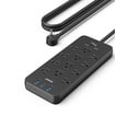 thumbnail image 1 of Anker Regleta con 3 puertos USB, protector contra sobretensiones (2100J-10 pies), 12 salidas con 2 puertos USB A y 1 puerto USB C, funciona con iPhone 15/15 Plus/15 Pro/15 Pro Max, para el hogar, la o, 1 of 5