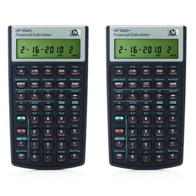 Calculadora Financiera HP 10bII+ – Pack de 2