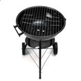 thumbnail image 2 of Asador Al Carbon Aquila Circular Con Ruedas Rojo/Negro Genérico A-952, 2 of 6
