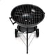 thumbnail image 2 of Asador Al Carbon Aquila Circular Con Ruedas Rojo/Negro Genérico A-952, 2 of 6