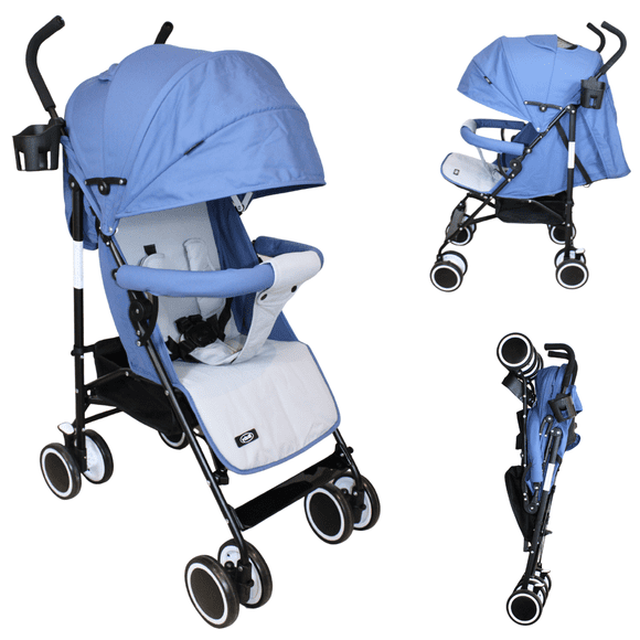Carriola Bastón Ultraligera Plegable Viajera iBaby Ischia azul