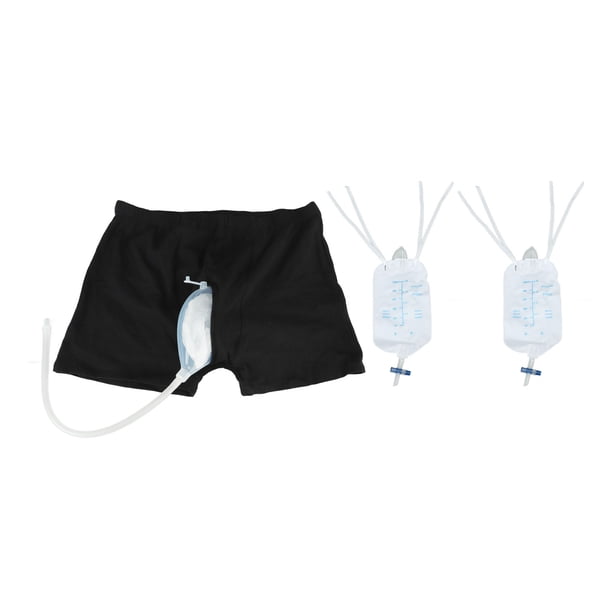 Yajisi Recolector de Orina Portátil para Hombre con Pantalón de Algodón Incontinencia Talla S