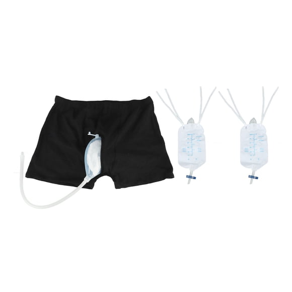 Yajisi Recolector de Orina Portátil para Hombre con Pantalón de Algodón Incontinencia Talla S