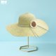 thumbnail image 2 of Sombrero de Playa de Ala Ancha para Mujer Margarita 42 cm amarillo Unitalla, 2 of 6
