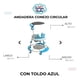 thumbnail image 5 of Andadera Para Bebé Babytek Conejito Llanta Gel Toldo Azul, 5 of 5