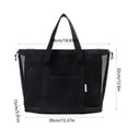 thumbnail image 3 of Travel Storage Bag Large Capacity Draining Storage Bag Dry Wet Separation Beach Bag Mesh Tote Bag, 3 of 6