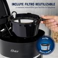 thumbnail image 3 of Oster Cafetera, Programable, de 5 Tazas de Capacidad, con Filtro Reutilizable, Función Pausa y Servir, Apagado Automático, Pantalla LED, Jarra con Medidas, Color Negro, BVSTDCP51, 3 of 9