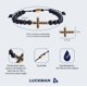 thumbnail image 4 of Pulsera Hombre LUCKMAN Jade Negro Zirconias Acero Inoxidable UNITALLA, 4 of 5