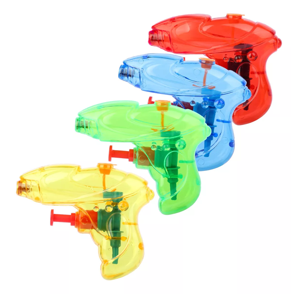 Mini Pistolas De Agua De Juguete Para Niños 4 Piezas, Multicolor