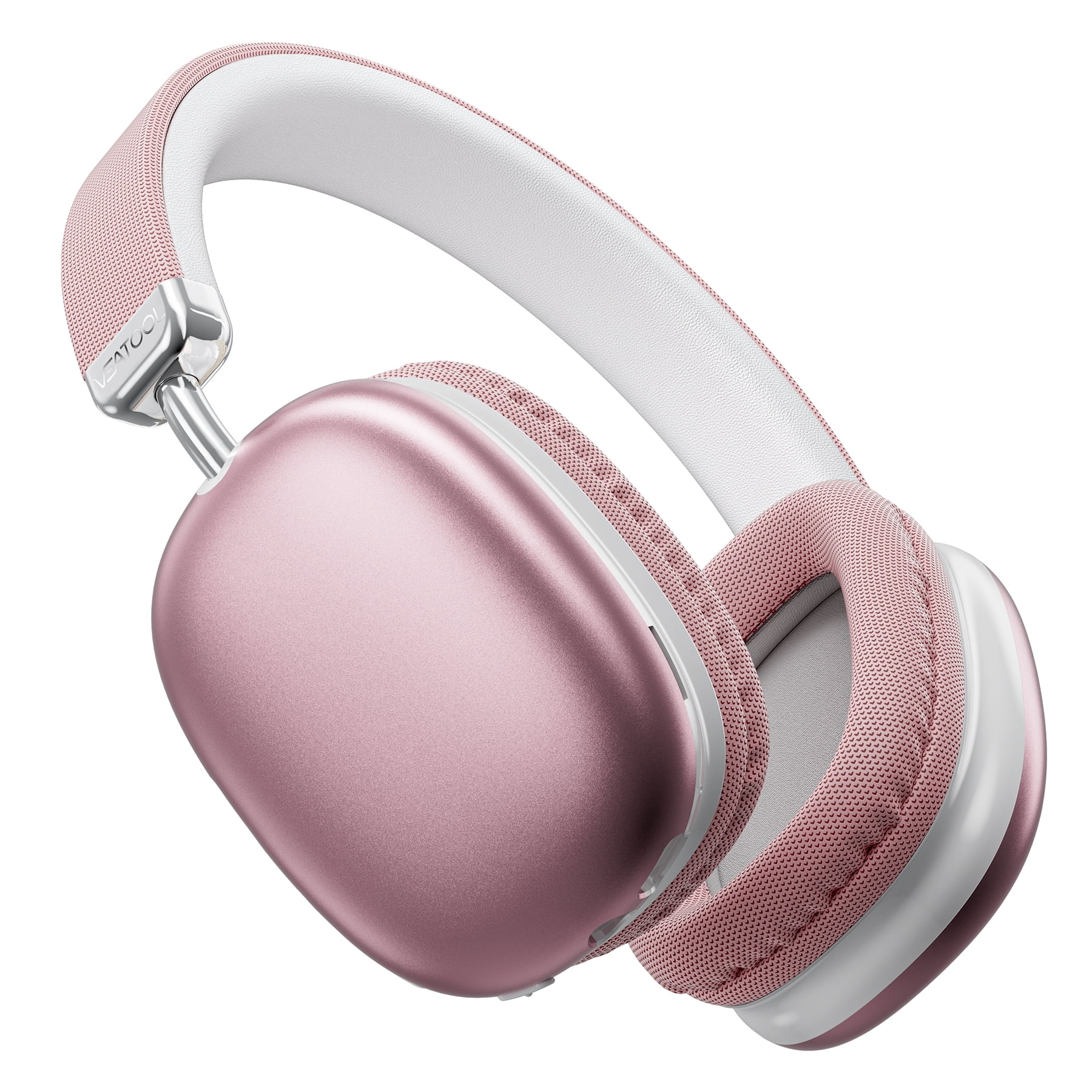 Auriculares inalámbricos. Cancelación activa del ruido, modo transparente, audio espacial, auriculares Bluetooth con cómodas almohadillas de proteína, 24 horas de autonomía para viajar/trabajar,Plata