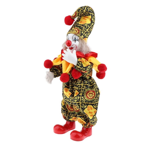 Muñeca Zulema 37cm modelo de pies colgantes decoración Muñecas de payaso de porcelana