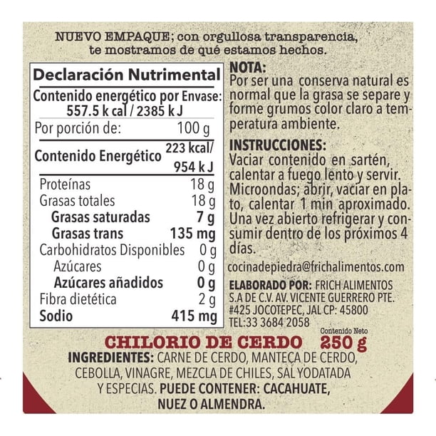Imagen 2 de Chilorio Cocina de Piedra 250 g