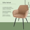 thumbnail image 2 of Set de 2 Sillas Terciopelo con Descansa Brazos para Comedor cafe, 2 of 7
