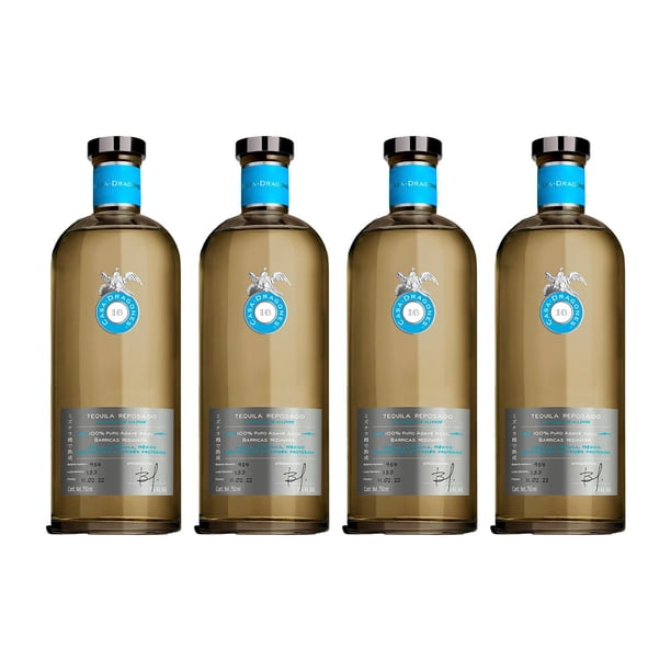 Pack de 4 Tequila Casa Dragones Mizunara 750 ml | Bodega Aurrera