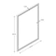 thumbnail image 3 of Espejo Rectangular Mainstays Negro y Blanco, 3 of 4